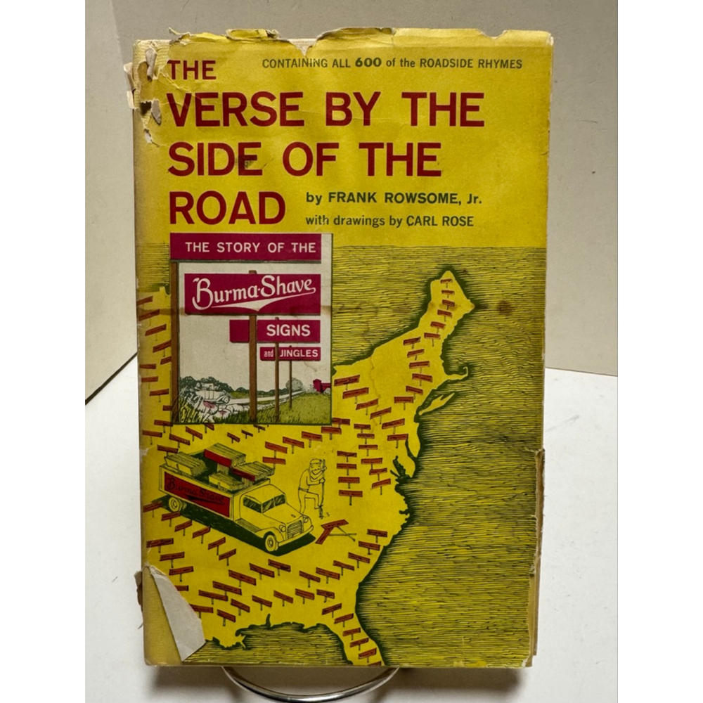 1972 The Verse by The Side of The Road by Rowsome Burma-Shave Signs HC